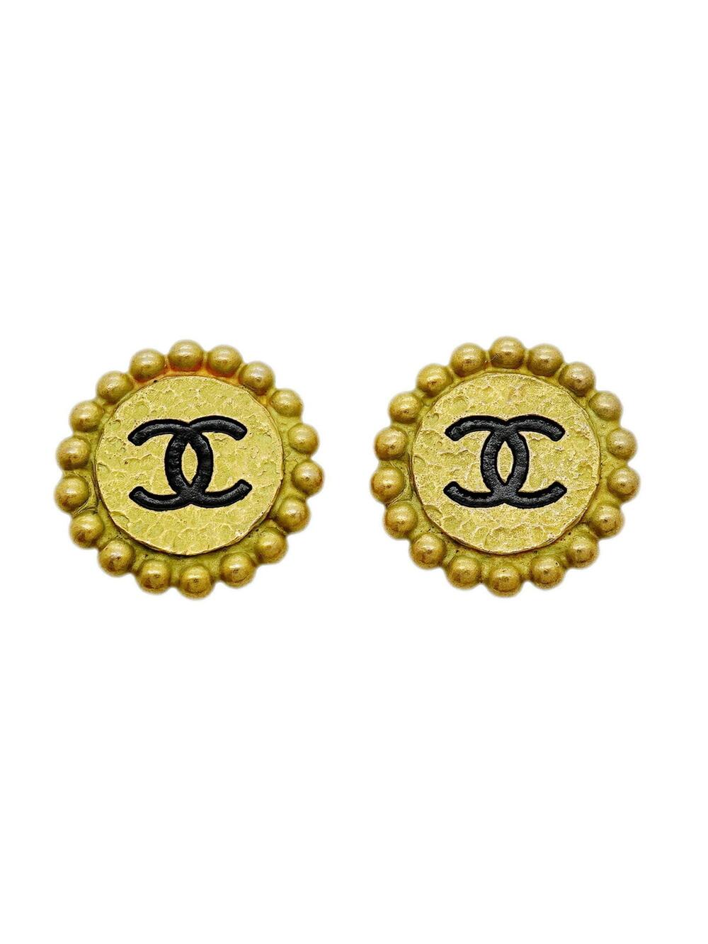Chanel Cc Logo Clip-On Earrings Metal #357913C55B